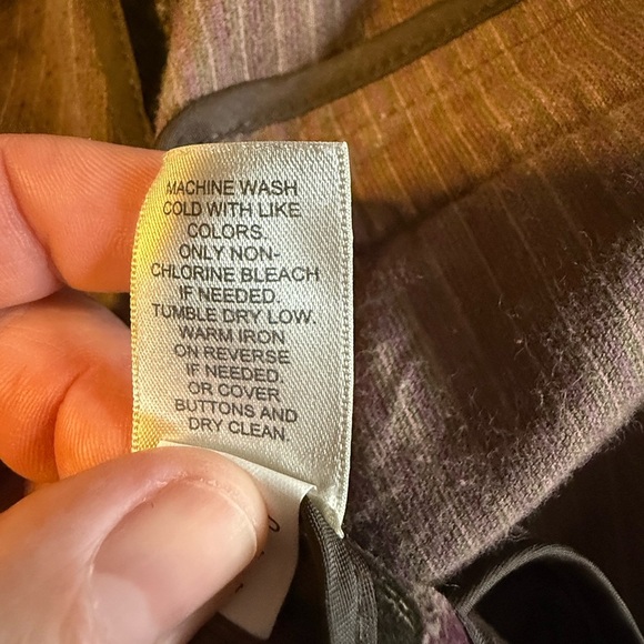 J. Jill Brown & Purple Velvety Floral Blazer Business, Arsty, Poet - Picture 8 of 8